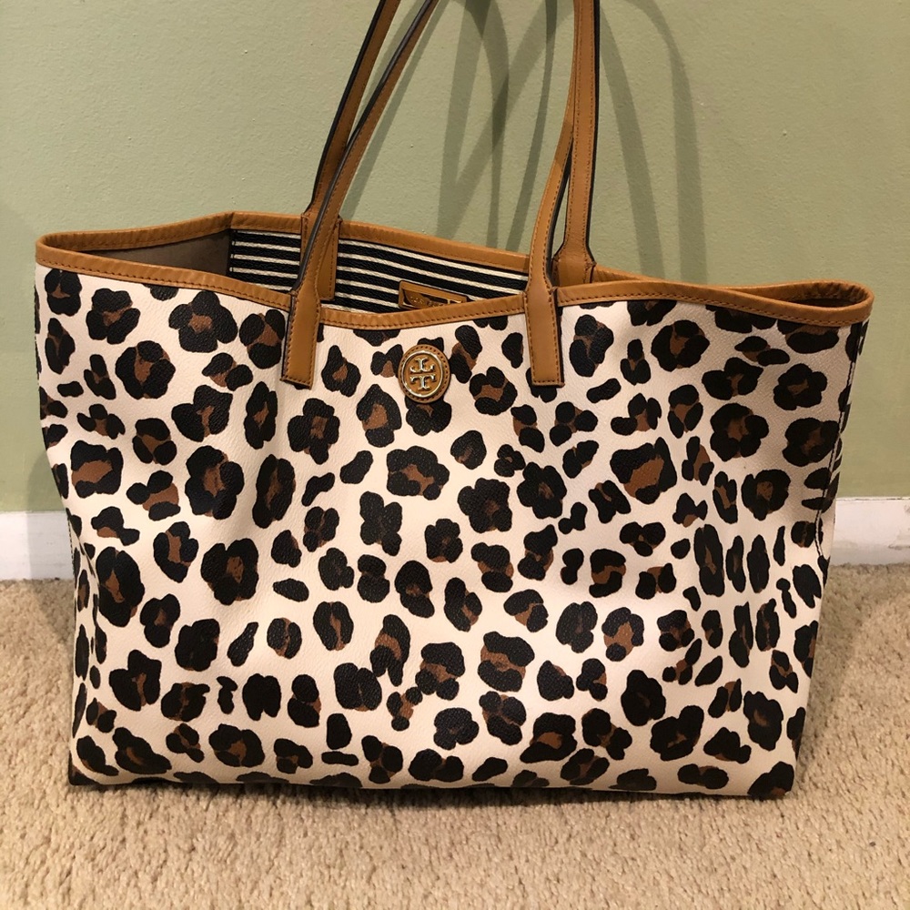 Tory burch leopard bag